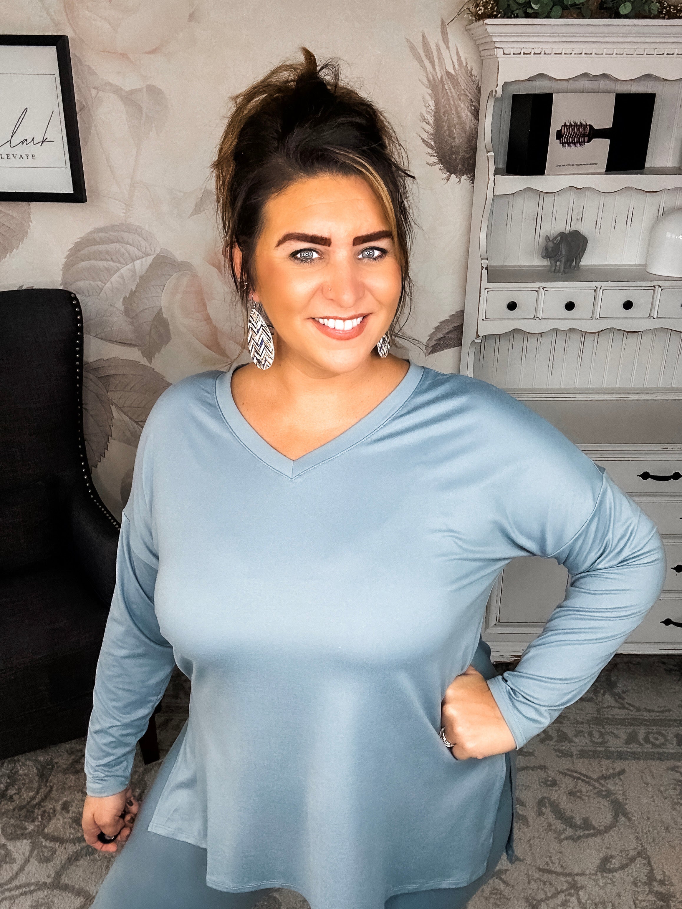 You Can't Resist This Lounge Set - Blue Grey