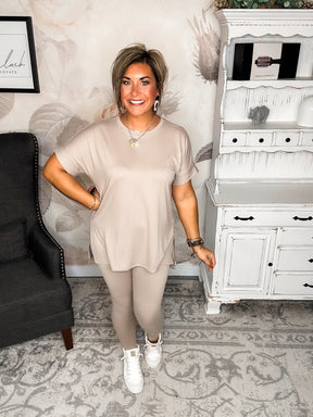 BLACK FRIDAY EXCLUSIVE! - What You've Been Waiting For Loungewear Set - Ash Mocha