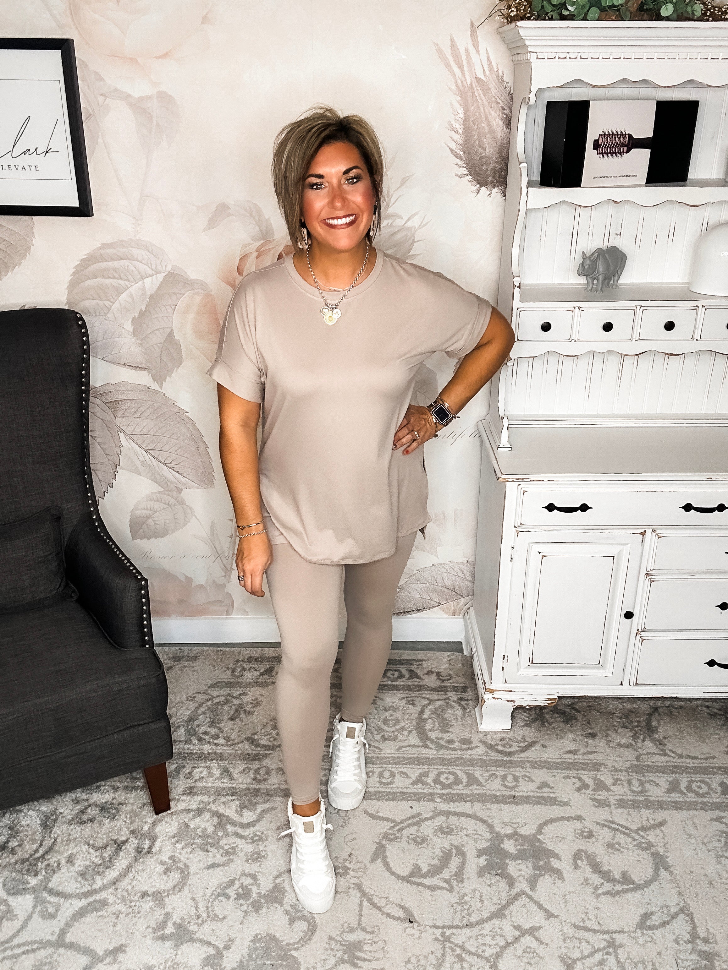 What You've Been Waiting For Lounge Set - Ash Mocha