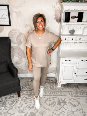 BLACK FRIDAY EXCLUSIVE! - What You've Been Waiting For Loungewear Set - Ash Mocha