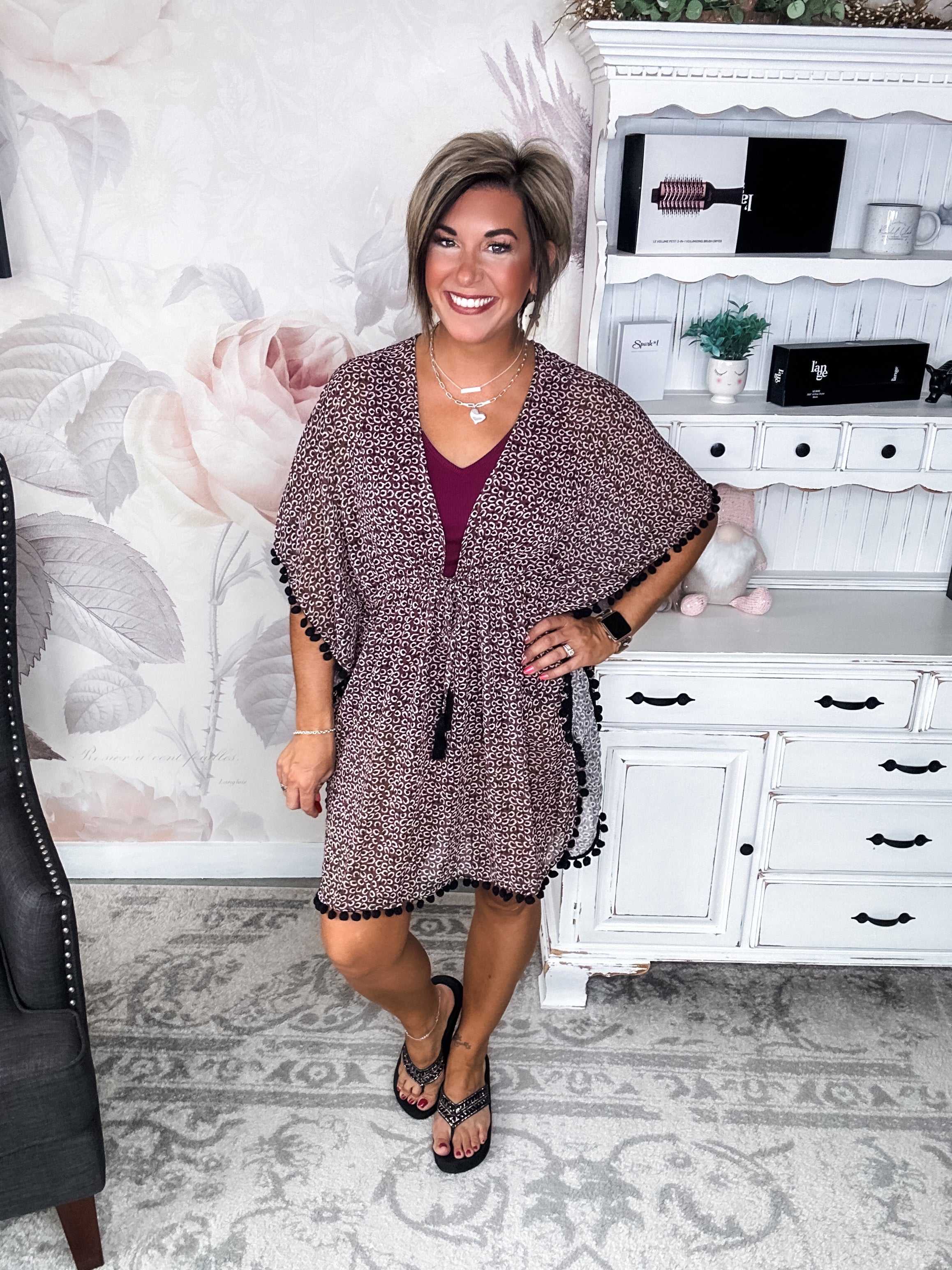 Spice by the Sea Leopard Kimono