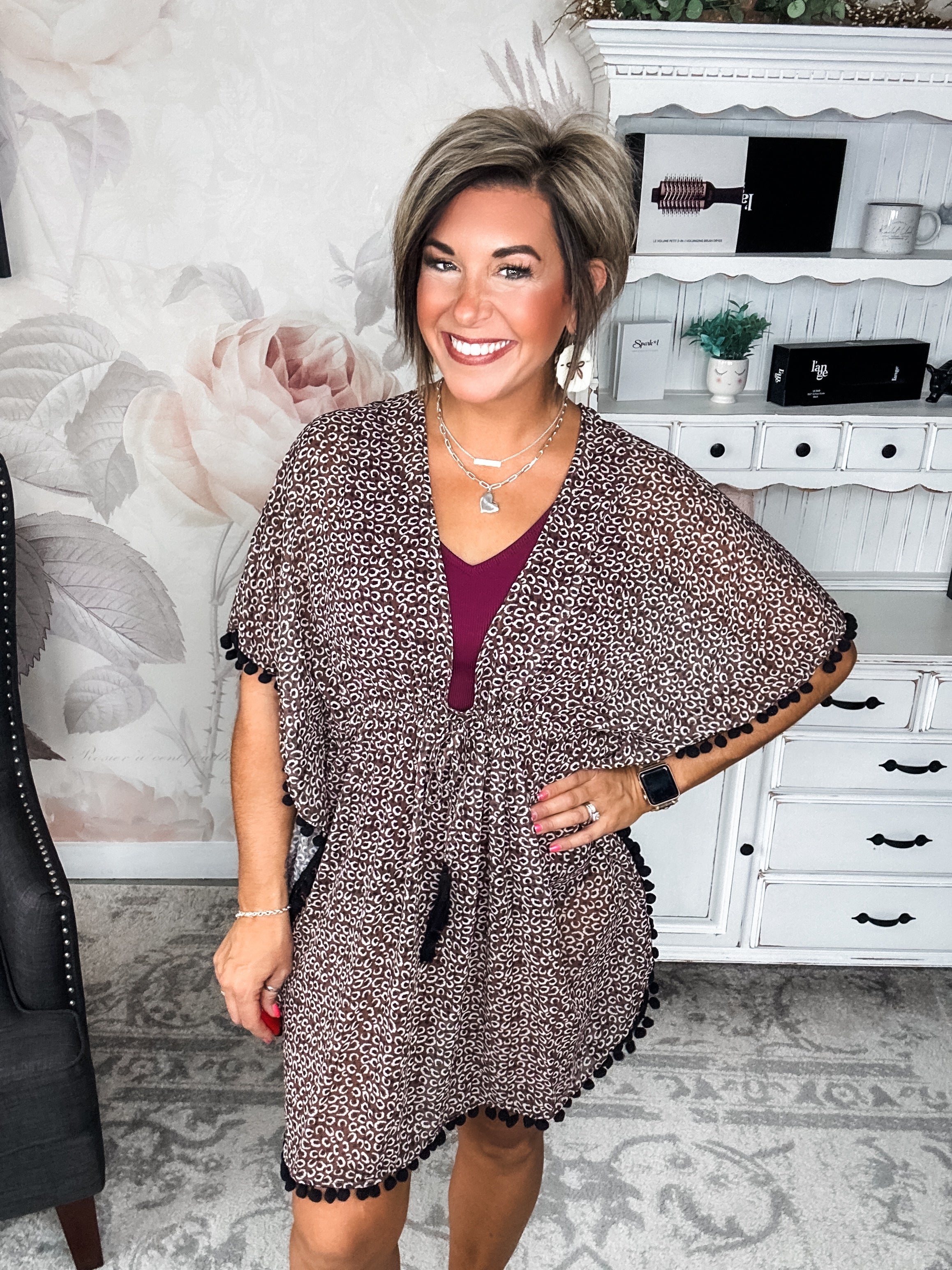 Spice by the Sea Leopard Kimono