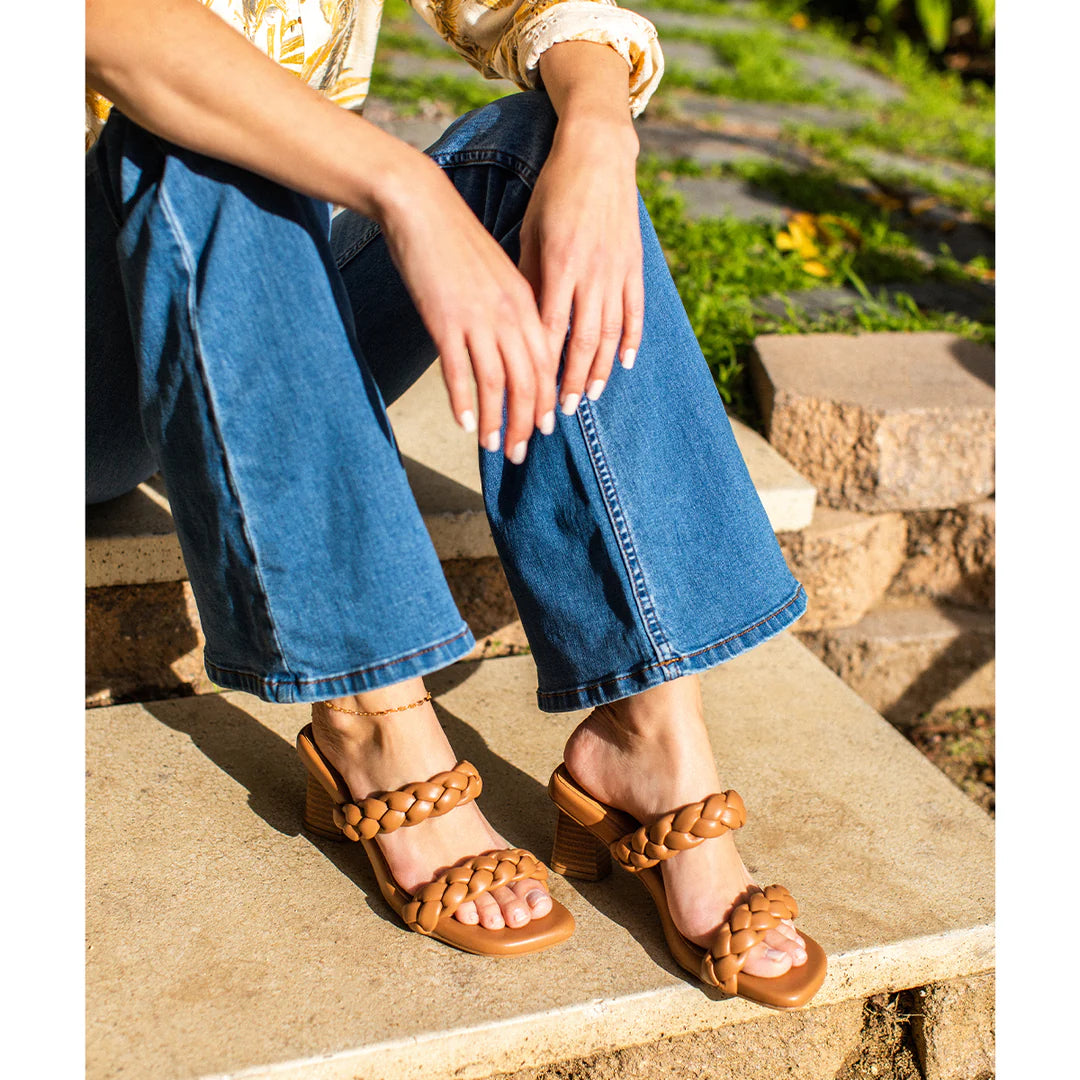 Nimble Heeled Sandal - Almond