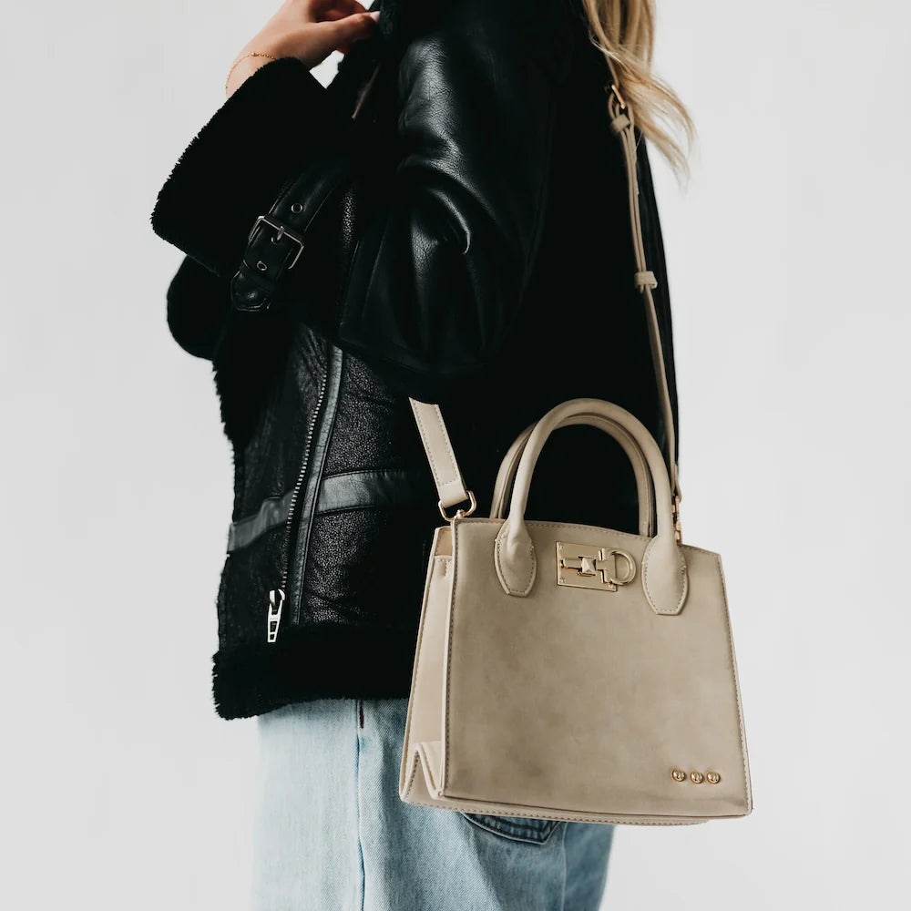 BLACK FRIDAY EXCLUSIVE - Nixie Nubuck Small Tote - Oat