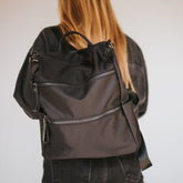 Nori Nylon Backpack - Black