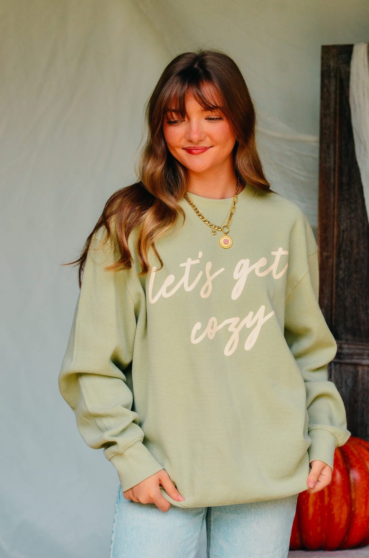 Let’s Get Cozy Waffle Knit Sweater *ONLINE EXCLUSIVE*