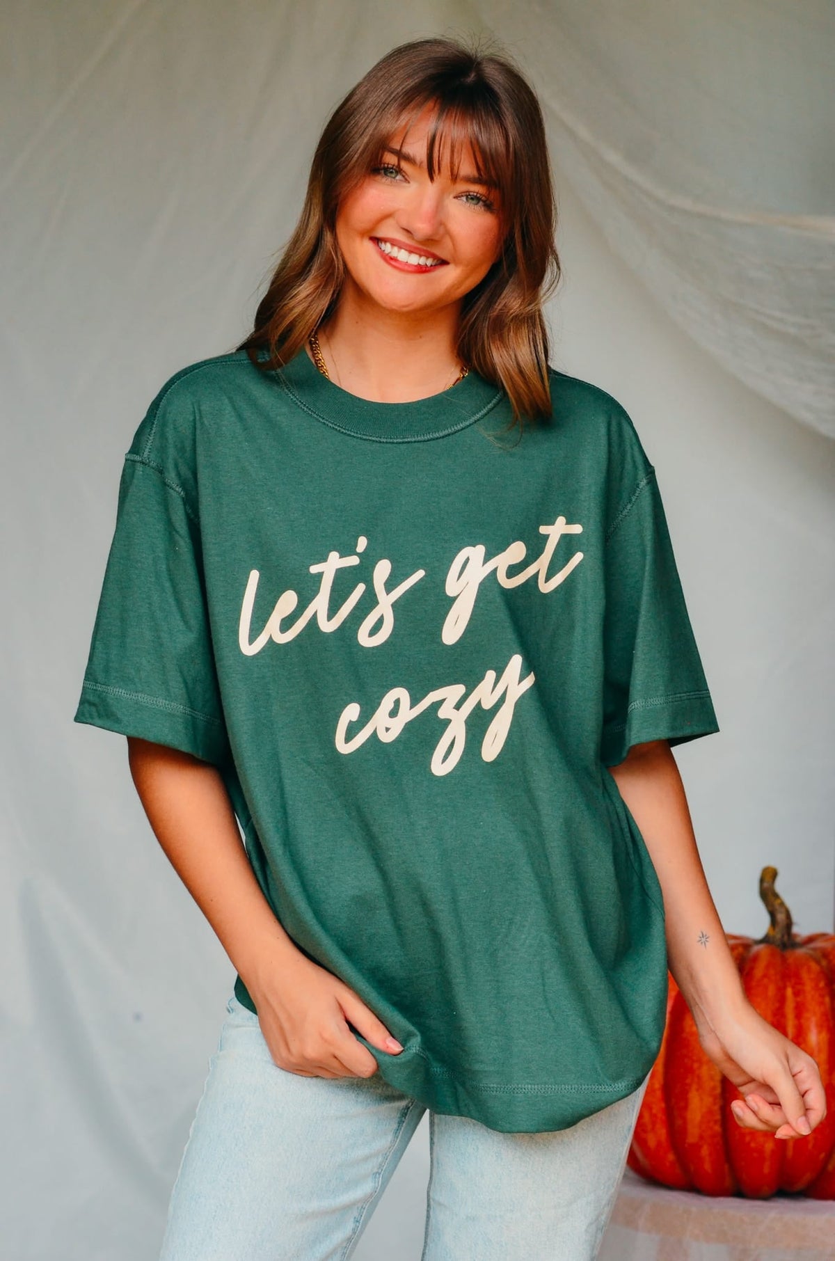 Let's Get Cozy Boxy Tee *ONLINE EXCLUSIVE*