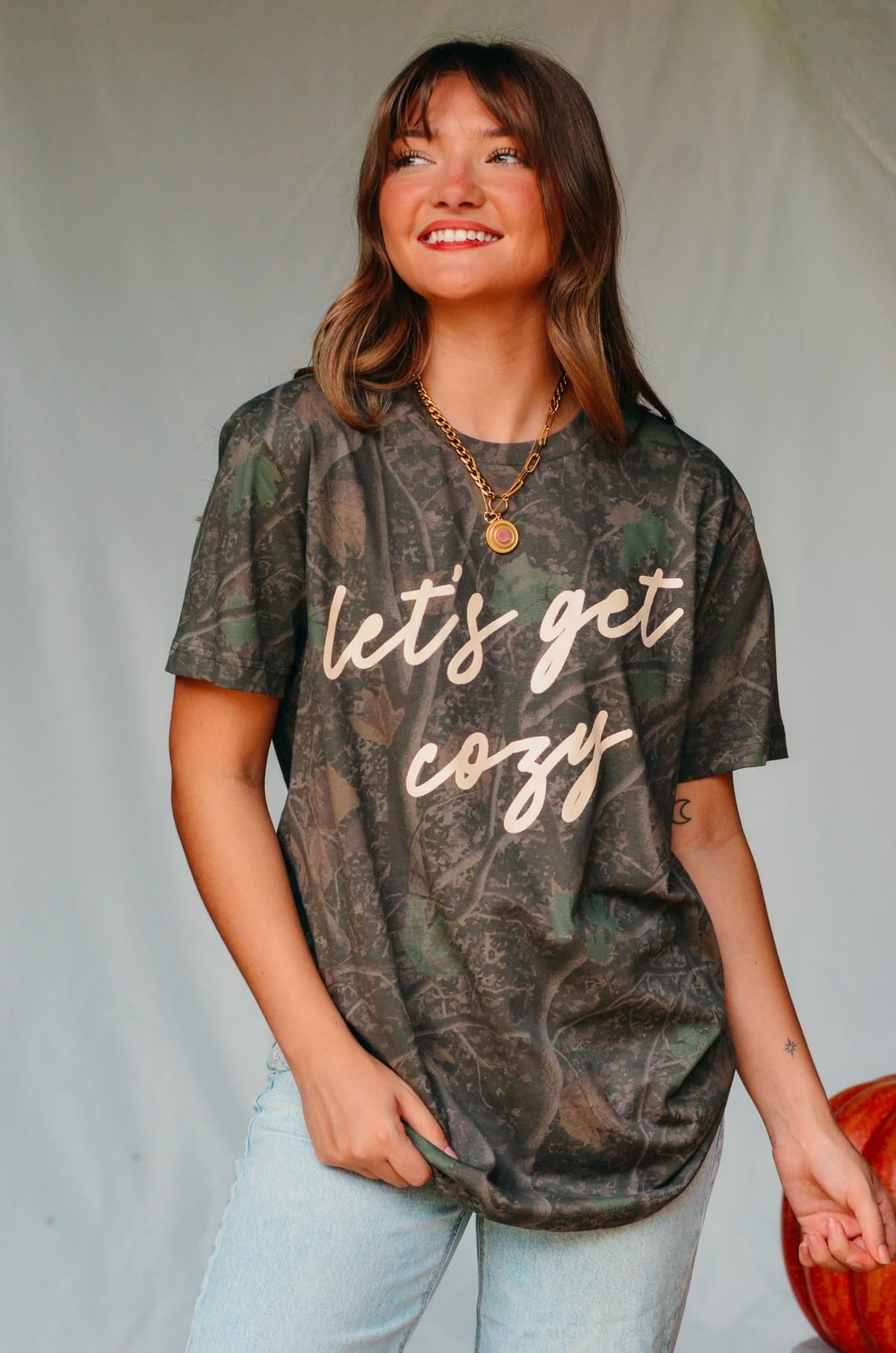 Let’s Get Cozy Dark Camo Shortsleeve *ONLINE EXCLUSIVE*