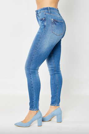 Judy Blue Tummy Control Classic Skinny Jeans · Filly Flair