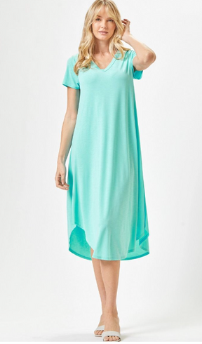 Hold Onto Hope Dress - Neon Blue