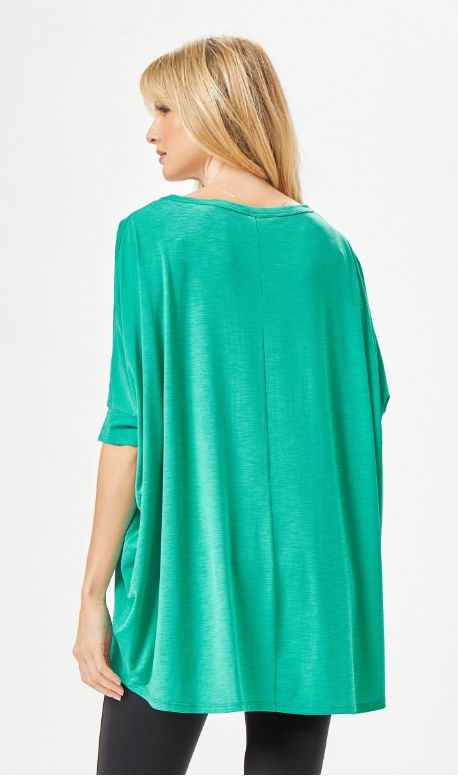 Feeling Free Tunic Top - Emerald