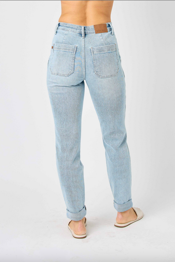 Judy Blue Rise Vintage Denim Jogger main image 0