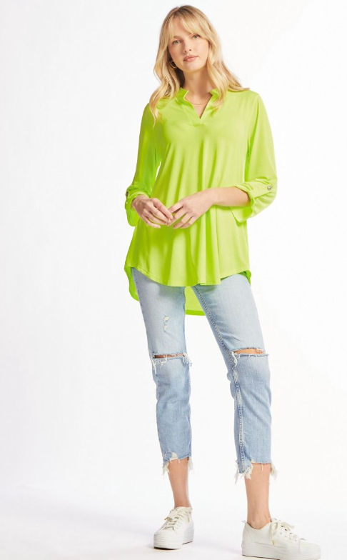 Figure It Out Top - Neon Green