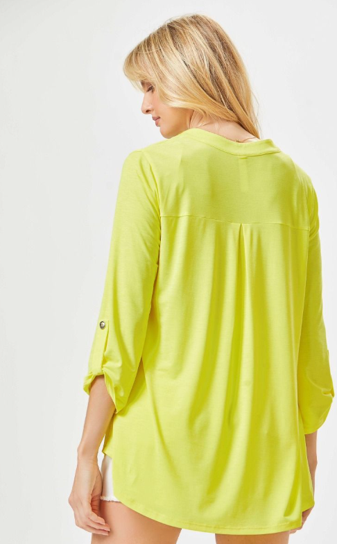 Figure It Out Top - Neon Yellow