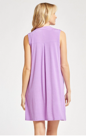 Greatest of Times Tank Dress - Lavender