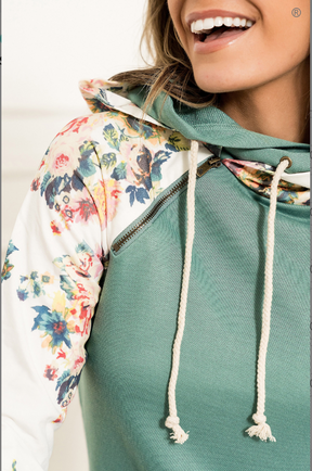 Ampersand Avenue - Doublehood™ Sweatshirt - Once & Floral