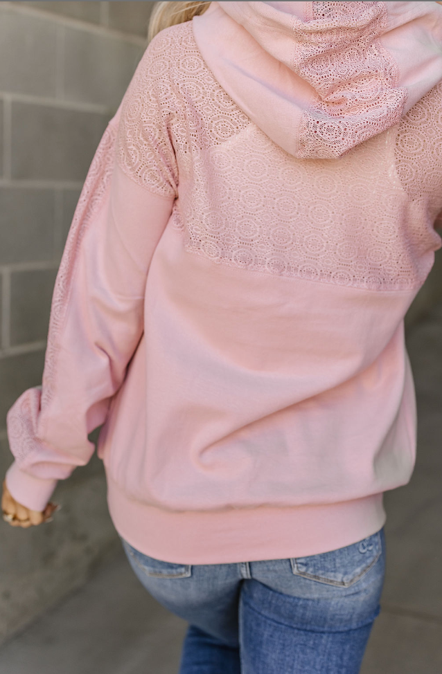 Ampersand Avenue University Hoodie - Wonderstruck - Pink