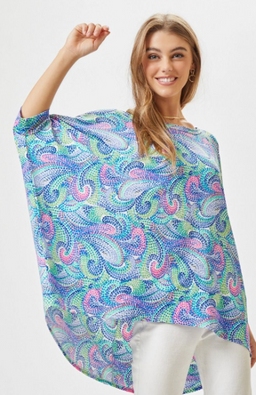 Feeling Free Tunic Top - Royal Multi