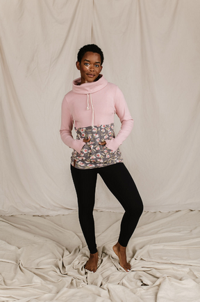 Ampersand Avenue Cowlneck Sweatshirt - Joyful Bloom