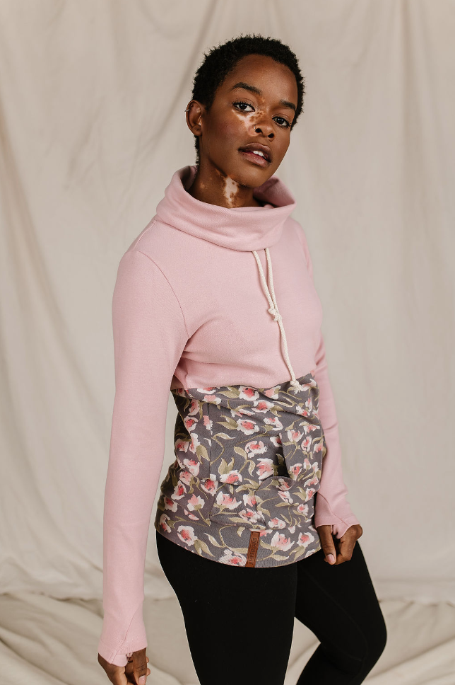 Ampersand Avenue Cowlneck Sweatshirt - Joyful Bloom