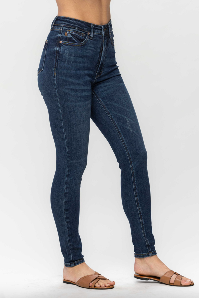 Judy Blue Dark Wash Tummy Control Skinny Jeans