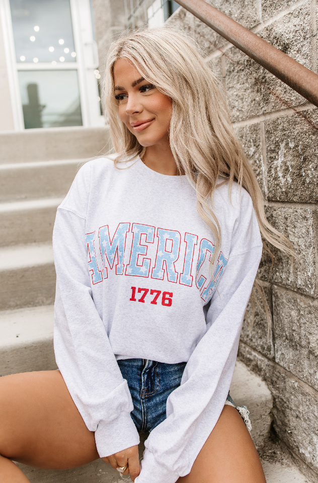 Ampersand Avenue University Pullover - Cue The Sparklers
