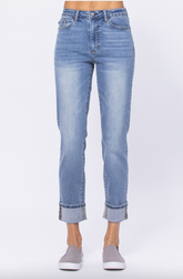 Judy Blue Vintage Wash Boyfriend Jeans