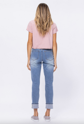 Judy Blue Vintage Wash Boyfriend Jeans