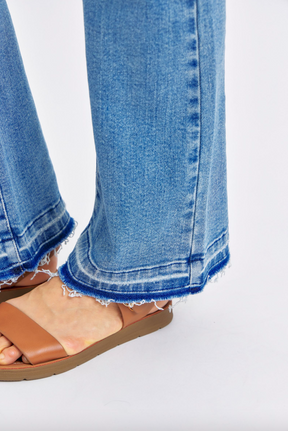 Judy Blue Release Hem Destroyed Bootcut Jeans