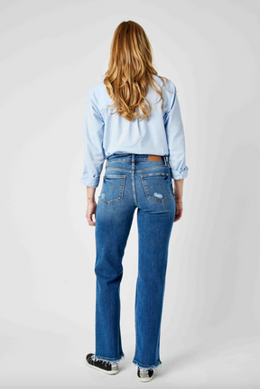 Judy Blue Destroyed Dad Jeans