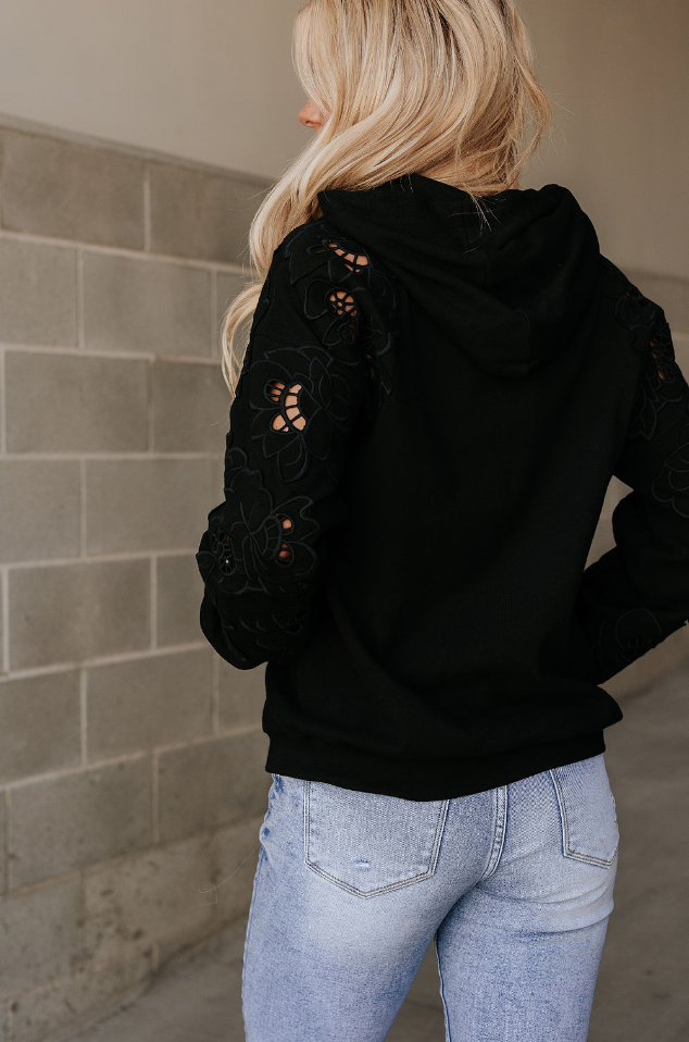 Ampersand Avenue University Hoodie - Love Story - Black