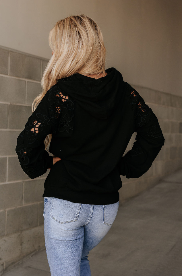 Ampersand Avenue University Hoodie - Love Story - Black