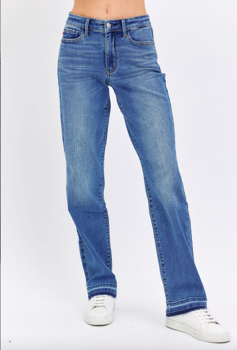 Judy Blue Release Hem Dad Jeans