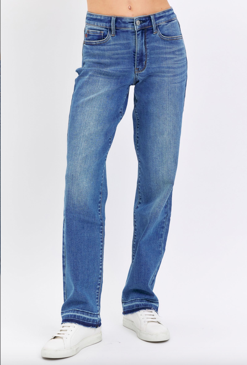 Judy Blue Release Hem Dad Jeans