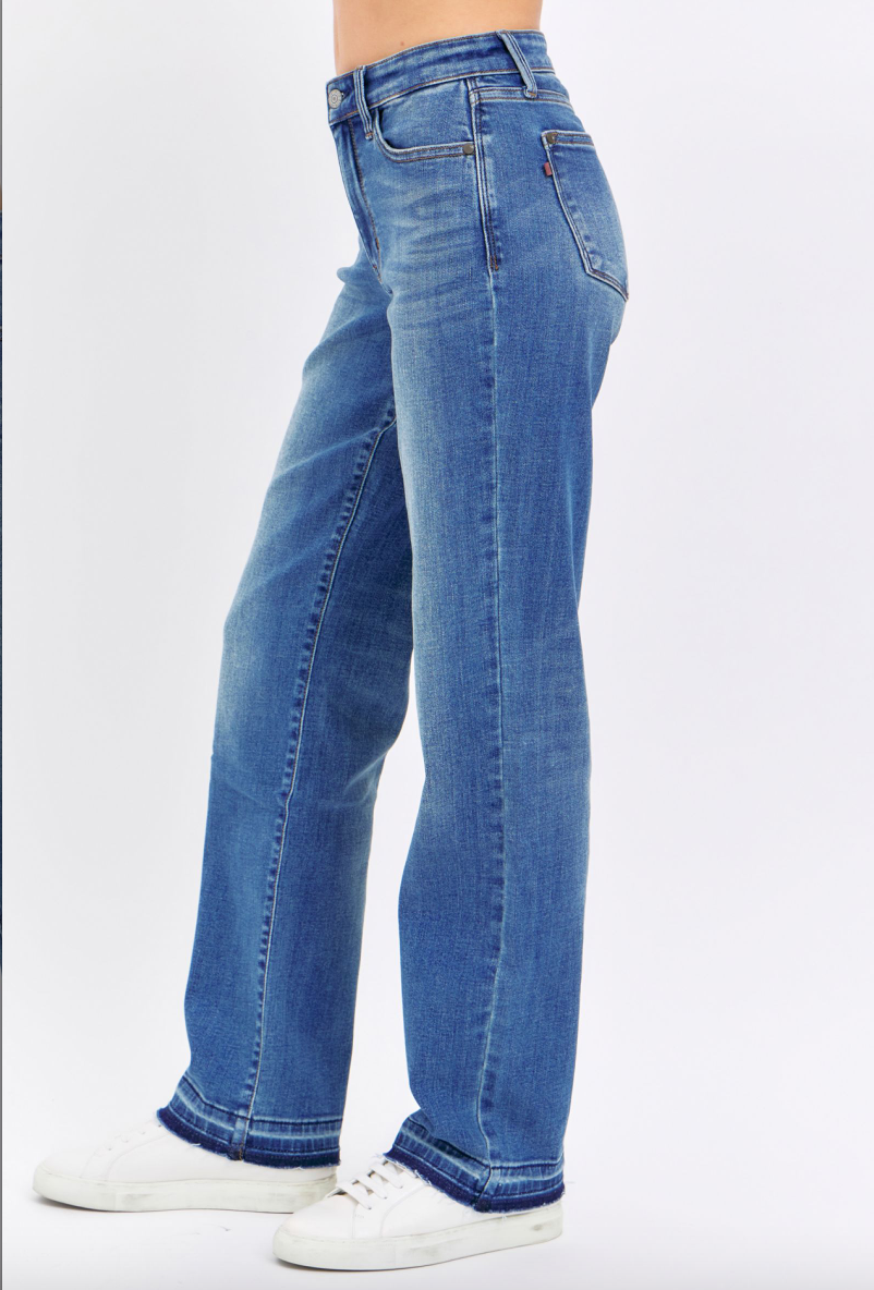 Judy Blue Release Hem Dad Jeans