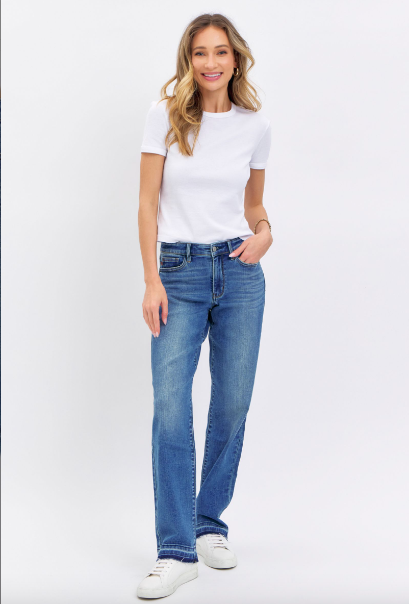 Judy Blue Release Hem Dad Jeans