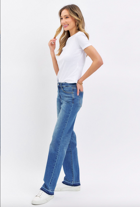 Judy Blue Release Hem Dad Jeans