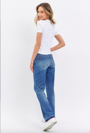 Judy Blue Release Hem Dad Jeans