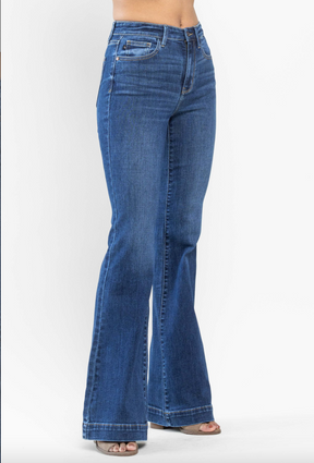 Judy Blue Wide Hem Trouser Flare Jeans