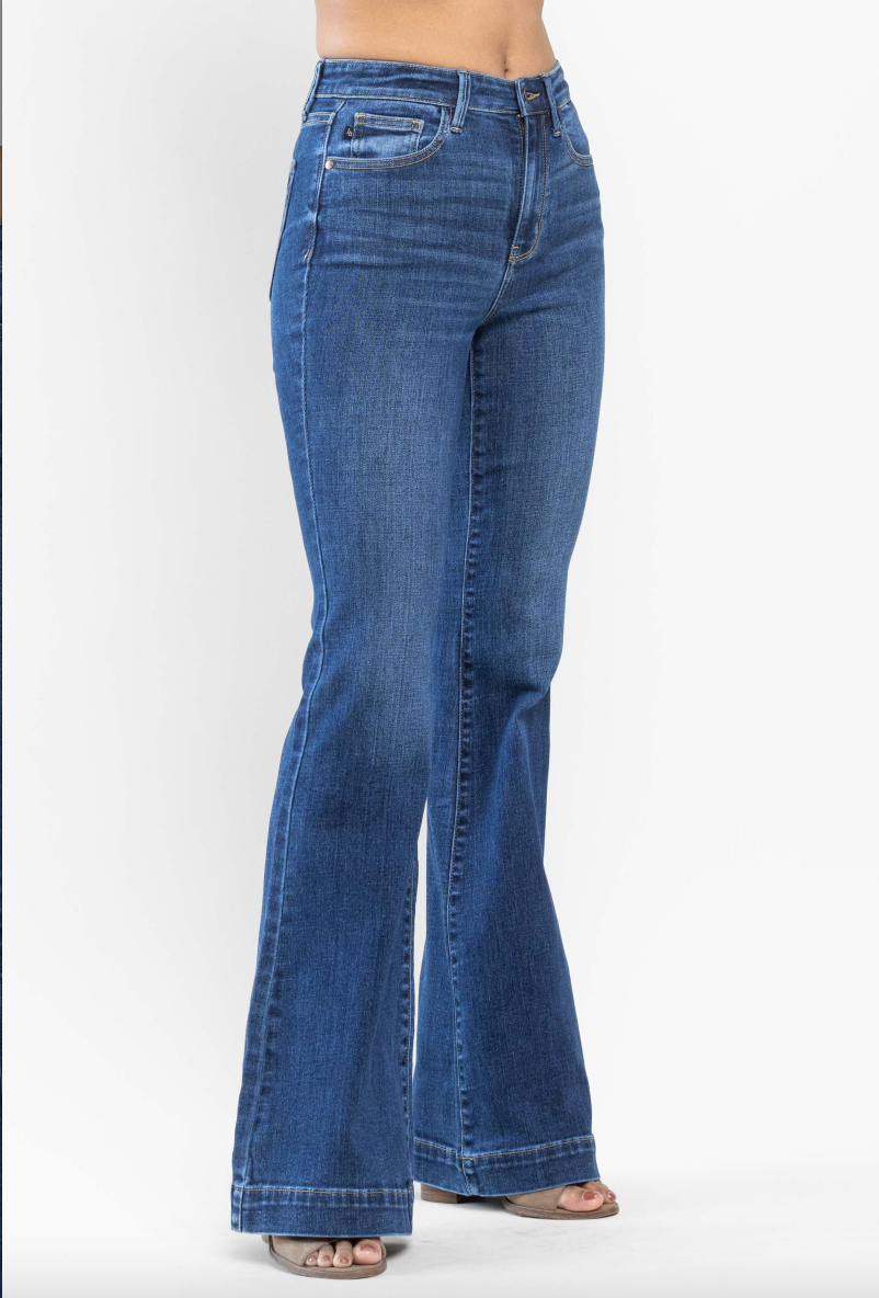 Judy Blue Wide Hem Trouser Flare Jeans