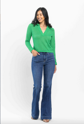 Judy Blue Wide Hem Trouser Flare Jeans