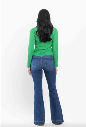 Judy Blue Wide Hem Trouser Flare Jeans