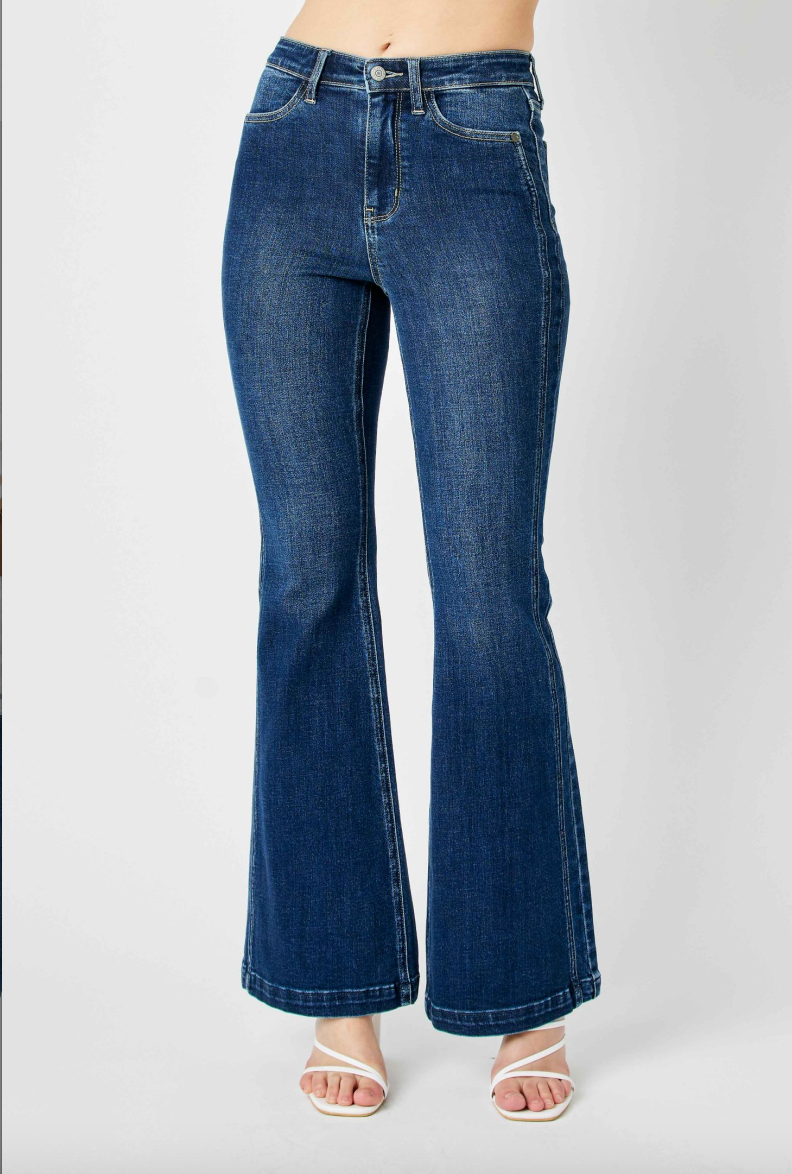 Judy Blue Angled Side Seam Flare Jeans