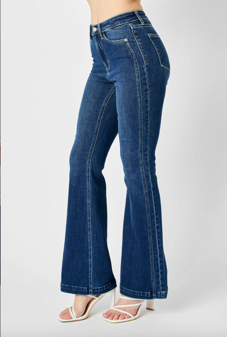 Judy Blue Angled Side Seam Flare Jeans