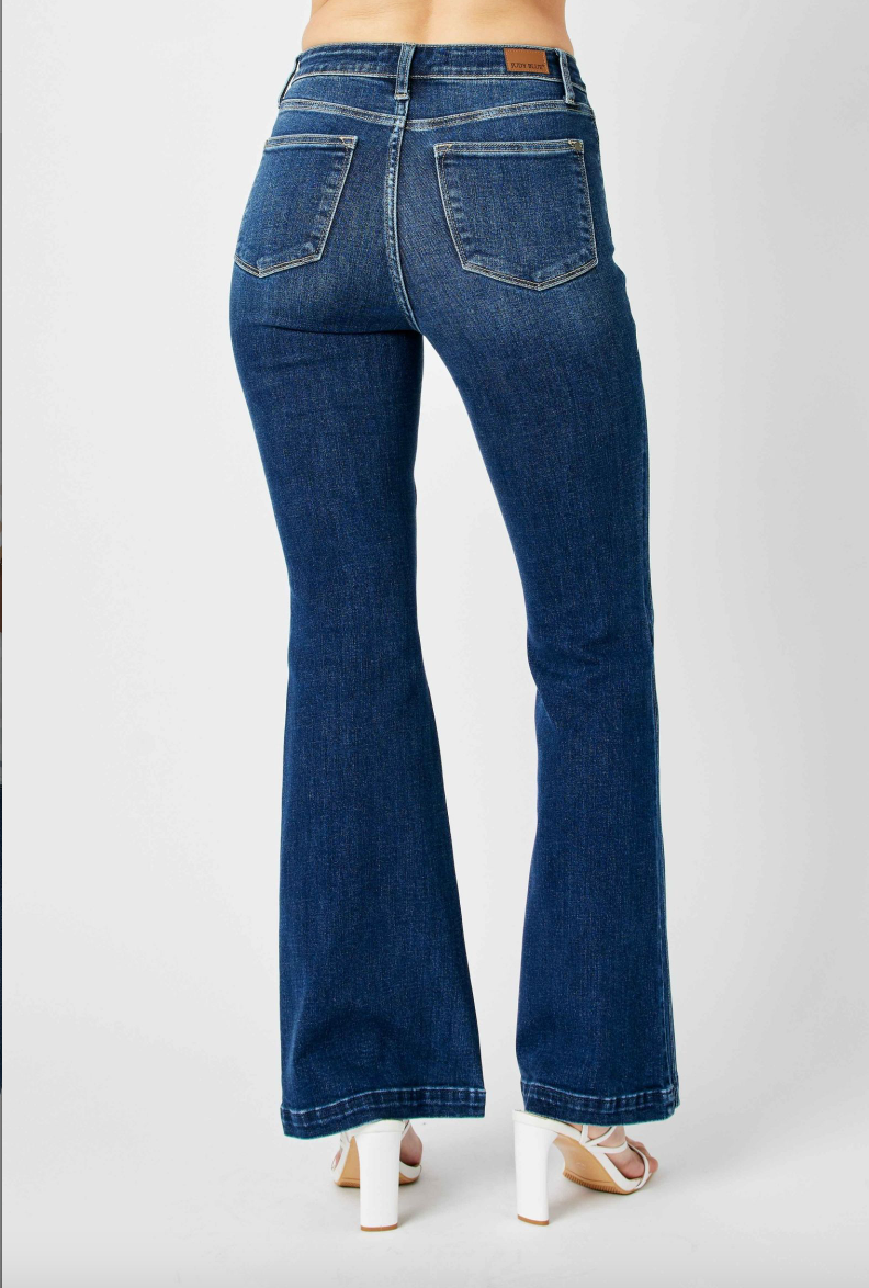 Judy Blue Angled Side Seam Flare Jeans