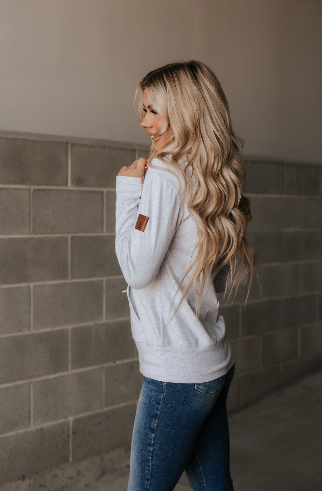 Ampersand Avenue Fullzip Sweatshirt - Hi There