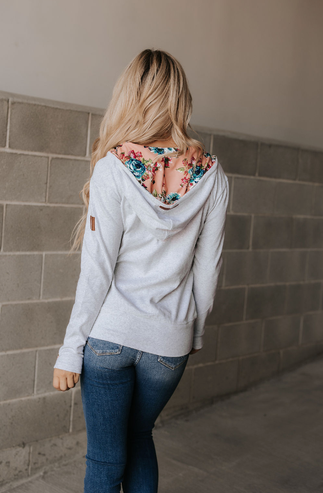 Ampersand Avenue Fullzip Sweatshirt - Hi There