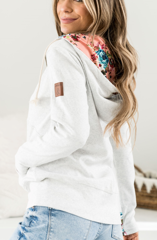 Ampersand Avenue Fullzip Sweatshirt - Hi There