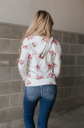 Ampersand Avenue Halfzip Sweatshirt - Garden Bloom