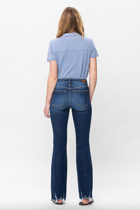 Judy Blue Distressed Hem Bootcut Jeans